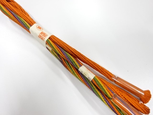 未使用品　正絹　手組帯締め